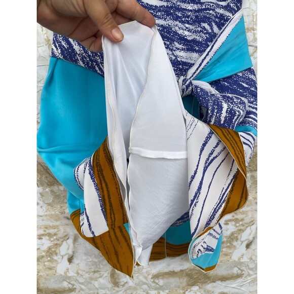 M MISSONI ABSTRACT SILK DRESS SIZE 6 - Picture 6 of 12